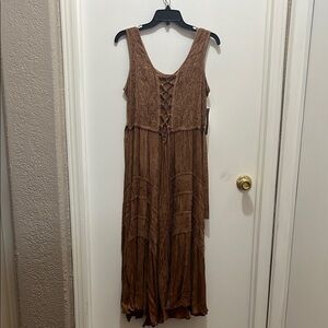 Scully Brown Sleeveless Maxi Sundress